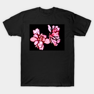 Pink Flower Abstract T-Shirt